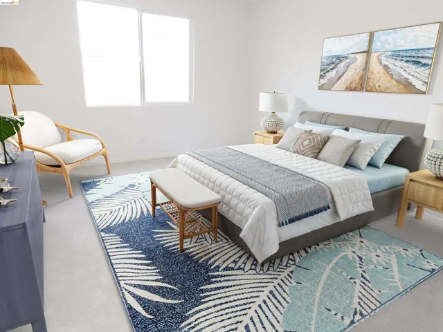 Bedroom featuring carpet flooring