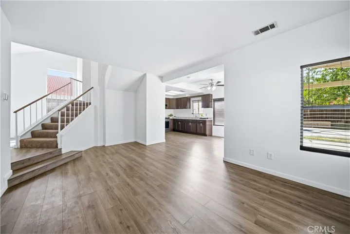 Family room leading to kitchen or stairway