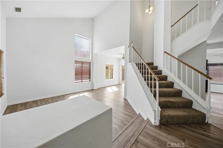 Living room leading to family room.