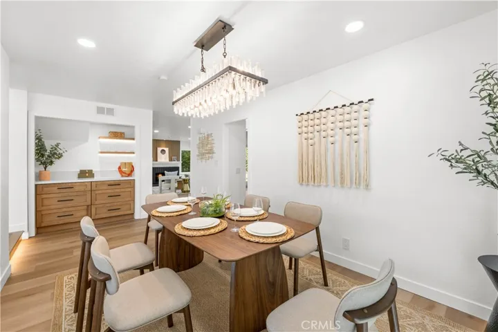 Dining Area – A beautiful, modern dining space with stylish lighting and ample room, perfect for family meals or entertaining guests.