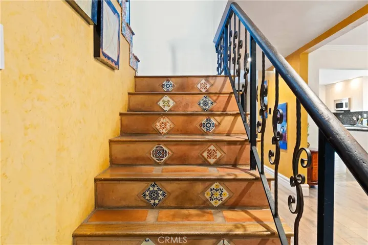 Staircase with Spanish motif
