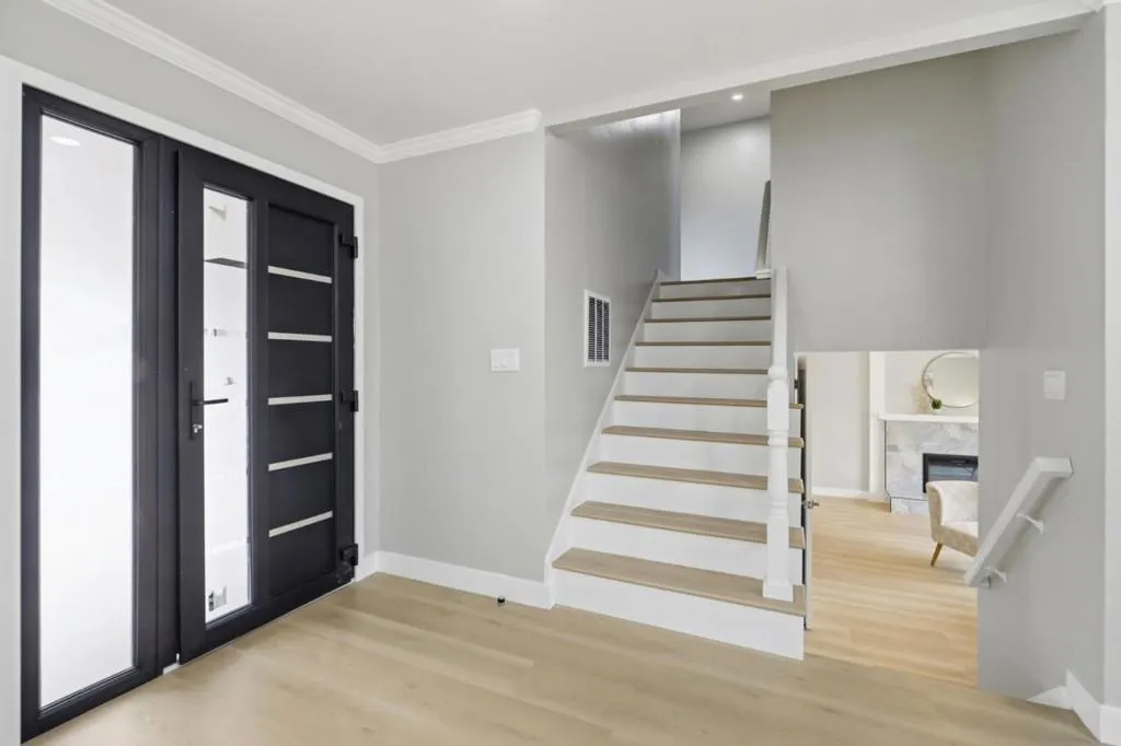 Custom European front door