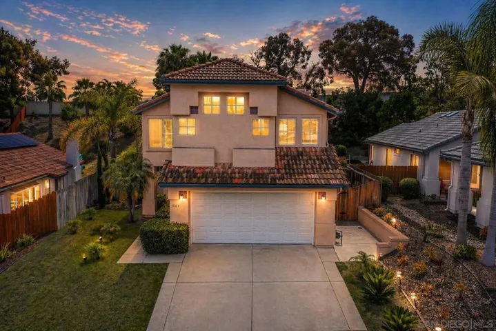 front of the house, twilight edited picture