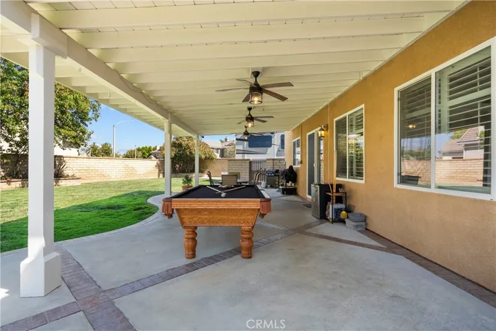 Current patio area