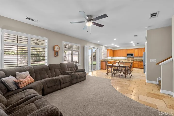 Open family room