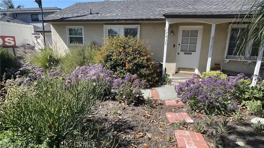 Front door of house