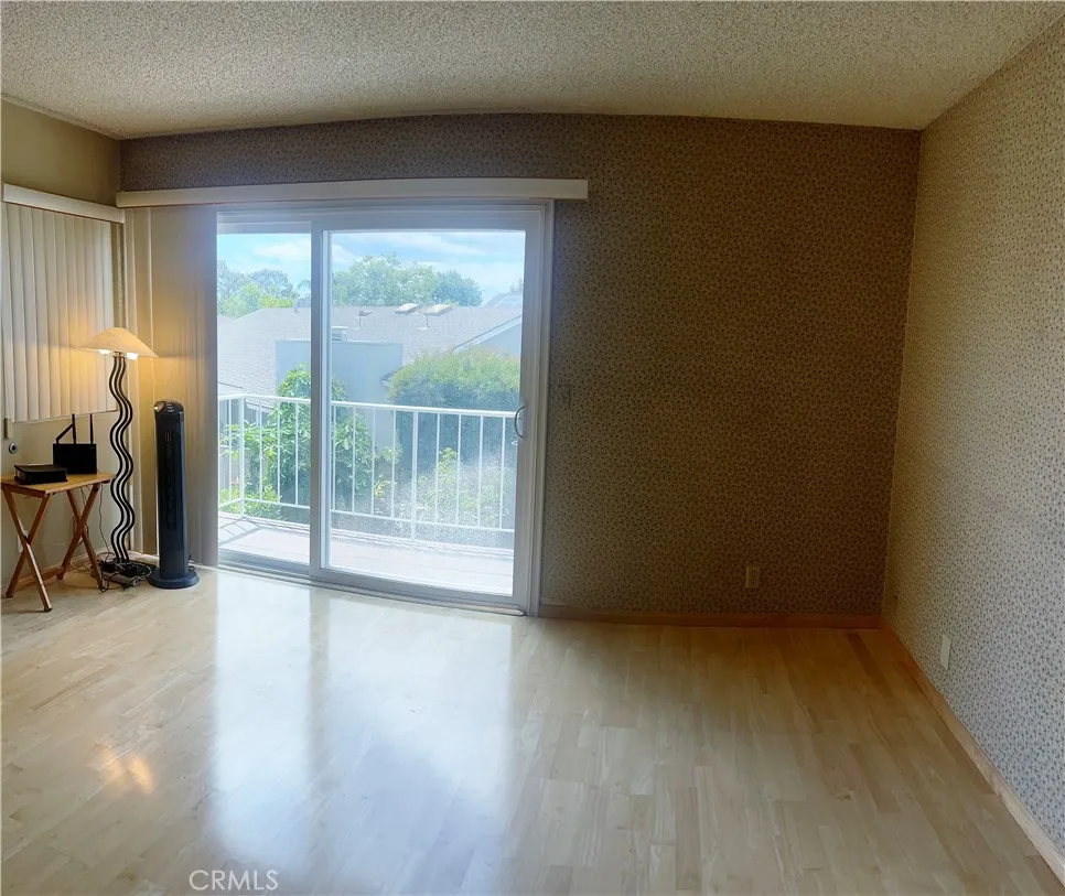 Primary Suite View from the Sliding glass door to the right side of the room.