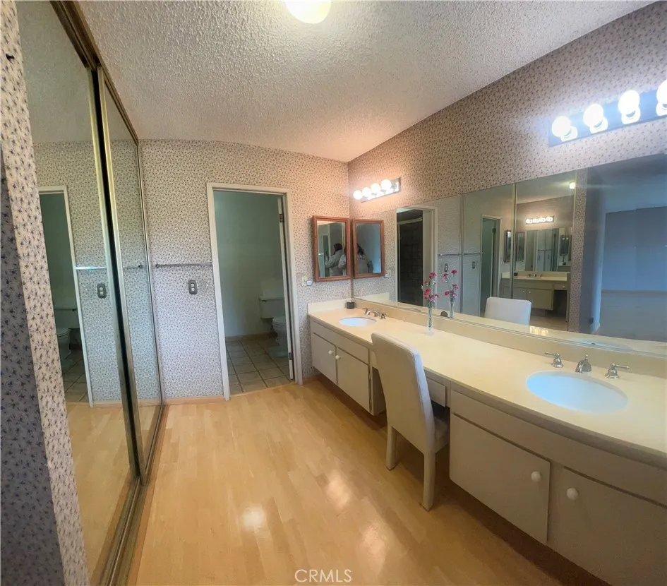 Primary Bathroom View of the His and Her Sink View 1