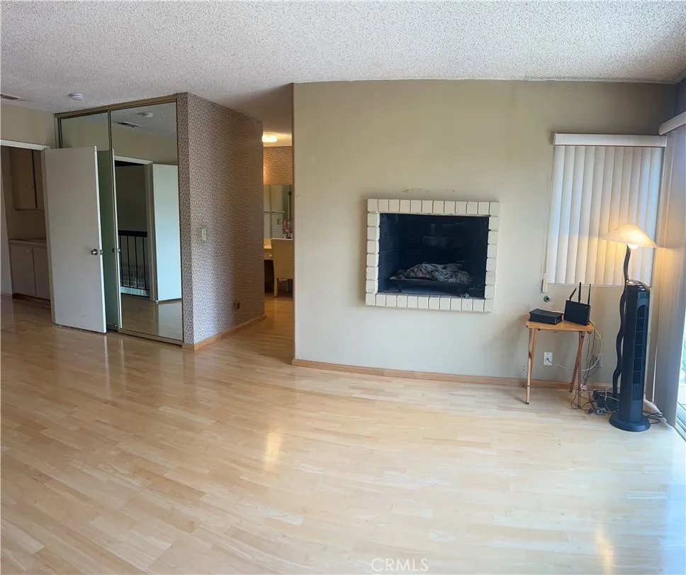 Primary Suite View of the Fireplace side next to the hallway going to the Primary Bathroom.