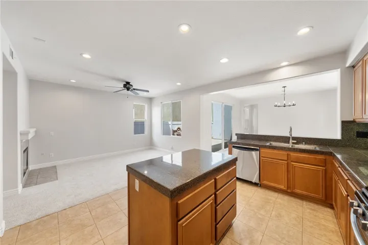 Kitchen looking towards family room