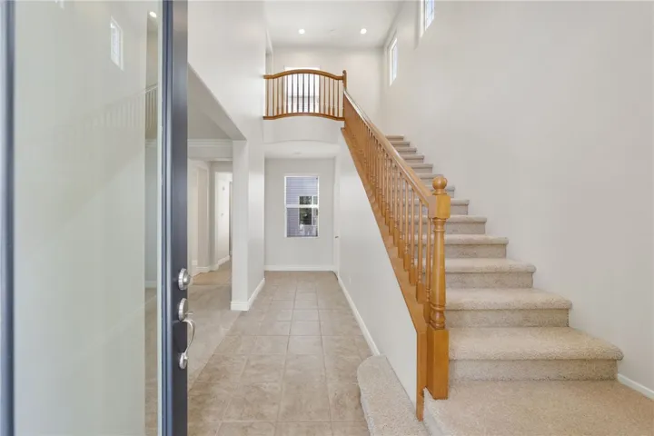 Foyer entrance showing stairwell