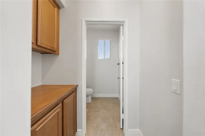 Storage cabinets by power room