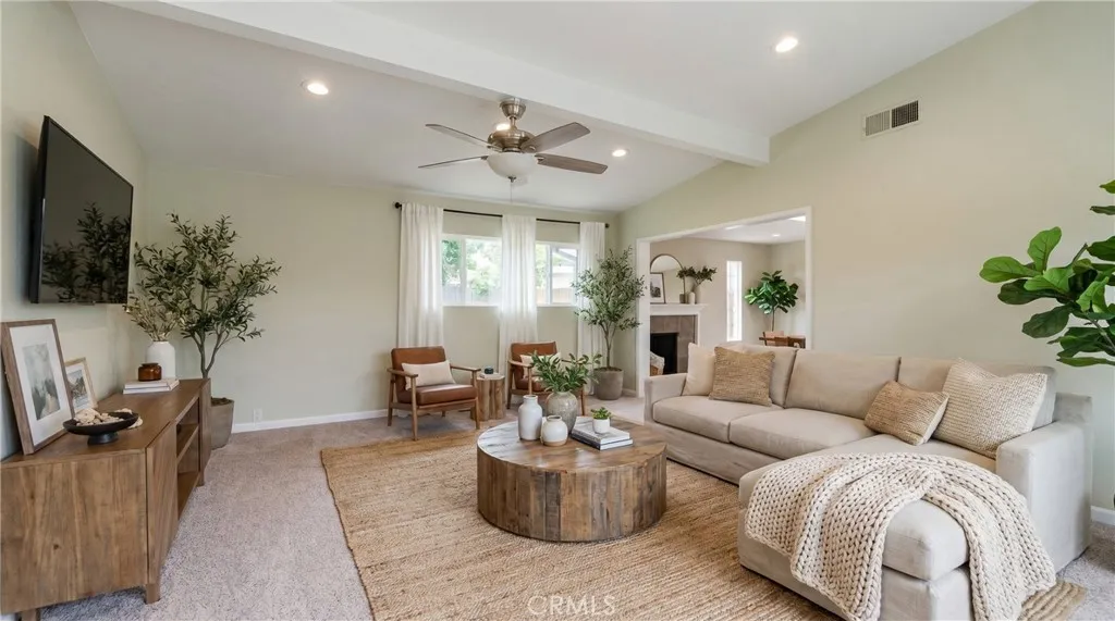 Digitally Enhanced Image of Living Room