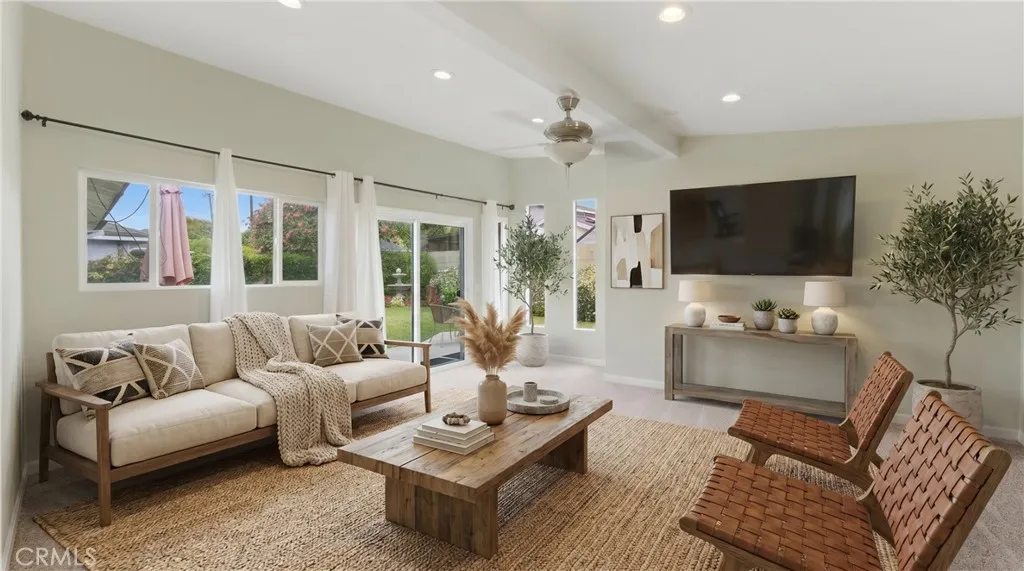 Digitally Enhanced Image of Living Room