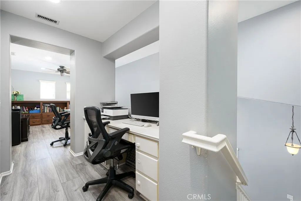 desk area/hallway