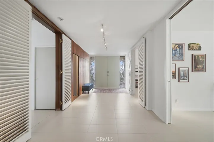 Looking back at front doors