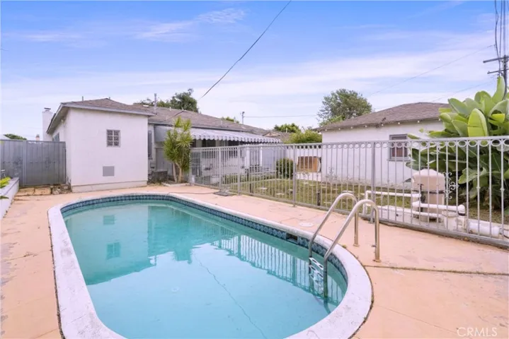 Pool & green space.