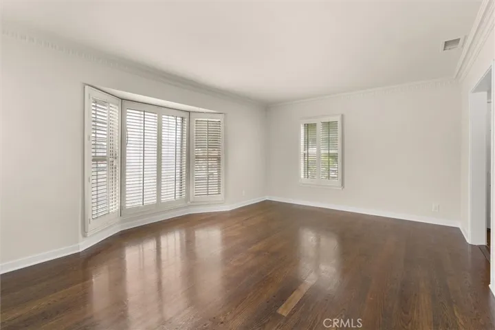 East facing windows in living room.