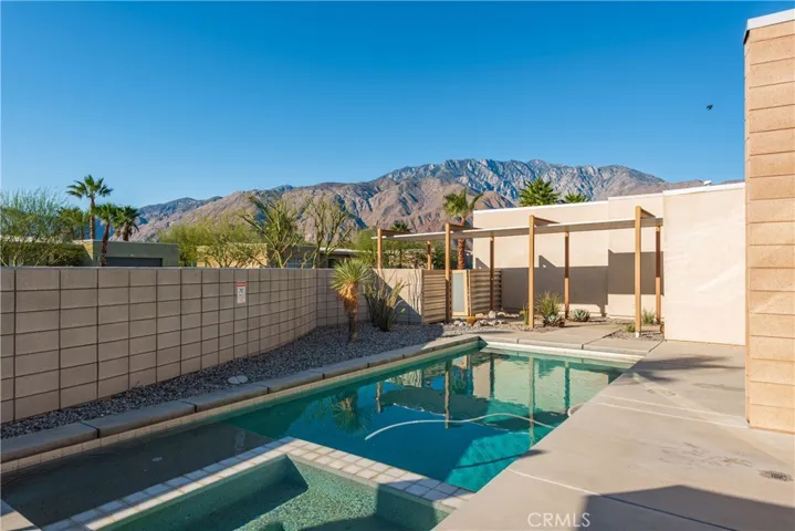 Mountain views from the pool