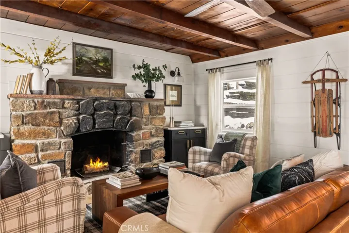 Or unwinding in front of this roaring fireplace...
