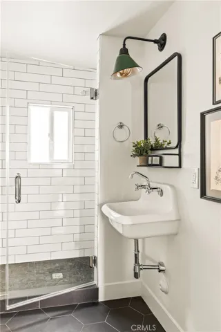 While your guests enjoy  a nice hot shower in this bathroom..