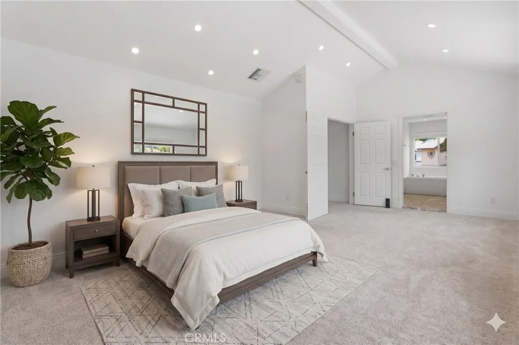 Virtual Staged Master Bedroom