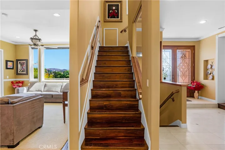 Stairs to upper level