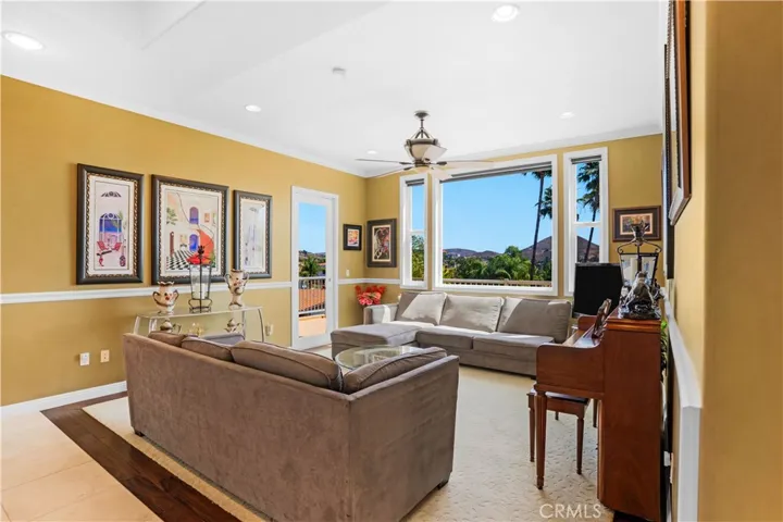 Living Room with private deck