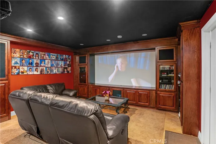 Theatre Room with Wet Bar