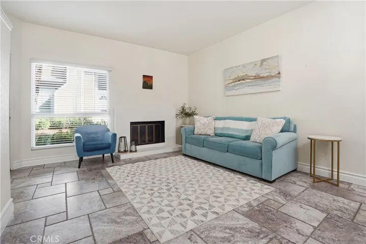 The living room:  notice all the space!