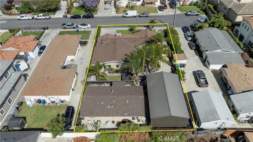 Aerial from the back of the home