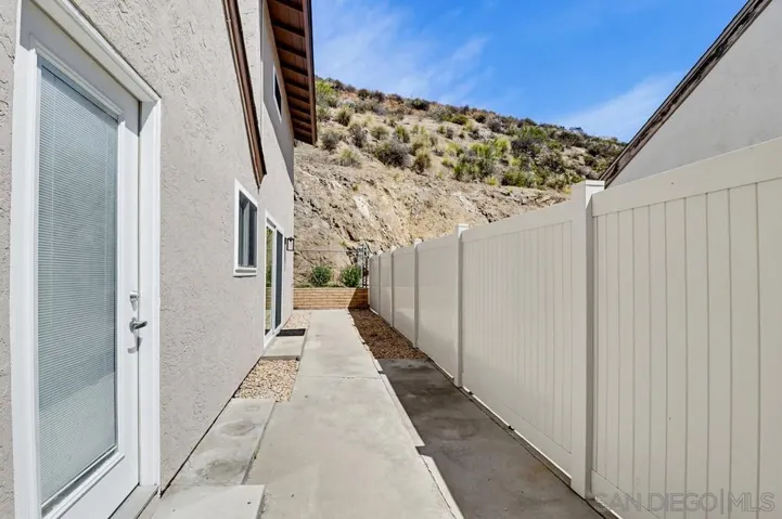 Vinyl fencing on both sides of home!