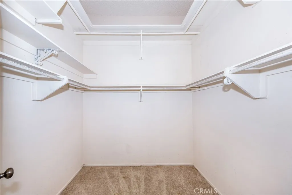 East bedroom walk in closet