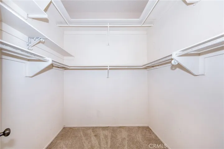 East bedroom walk in closet