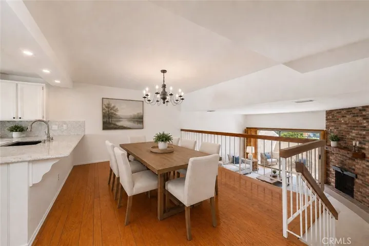 Virtually Staged Digitally altered photo of Dining area