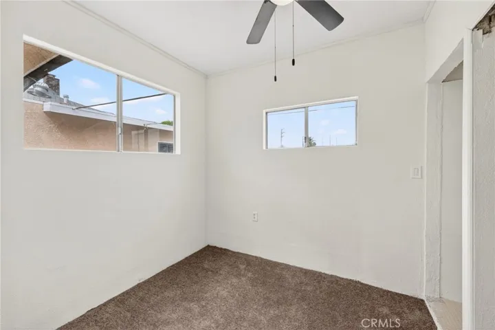 Bedroom to rear unit.