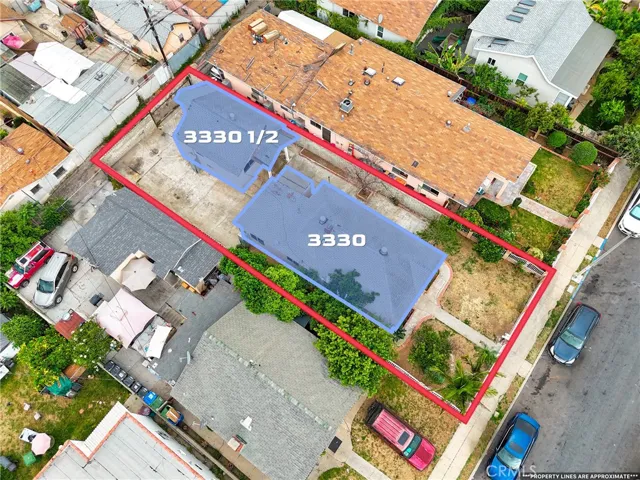 Aerial photo of both units