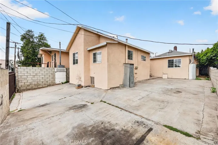 Driveway at rear of property.