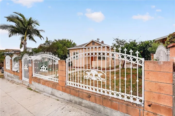 Sidewalk and block wall