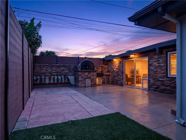 Twilight Back of home digitally enhanced