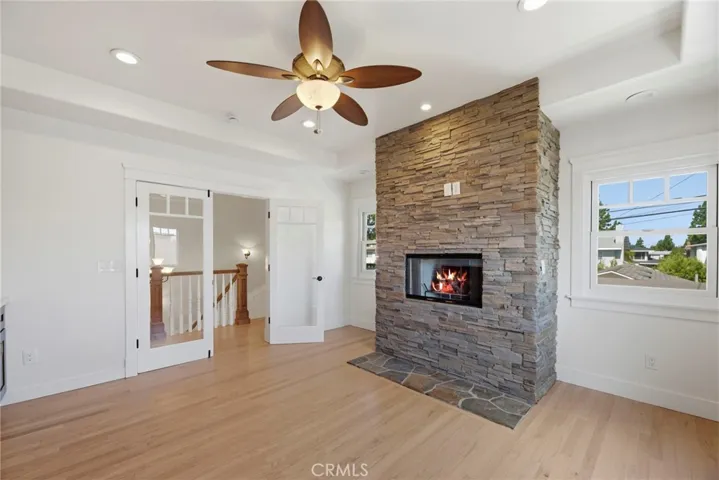 Bedroom/office fireplace