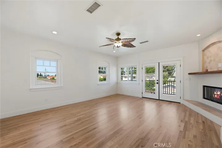 Master bedroom with fireplace