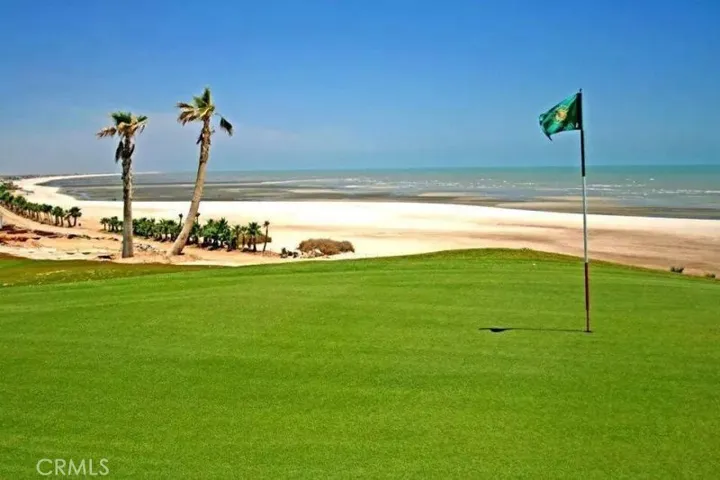 Beachfront golf course.