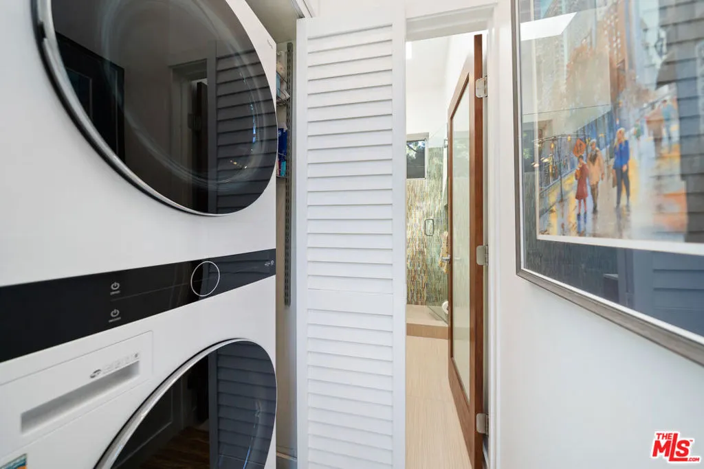 Laundry area featuring a white