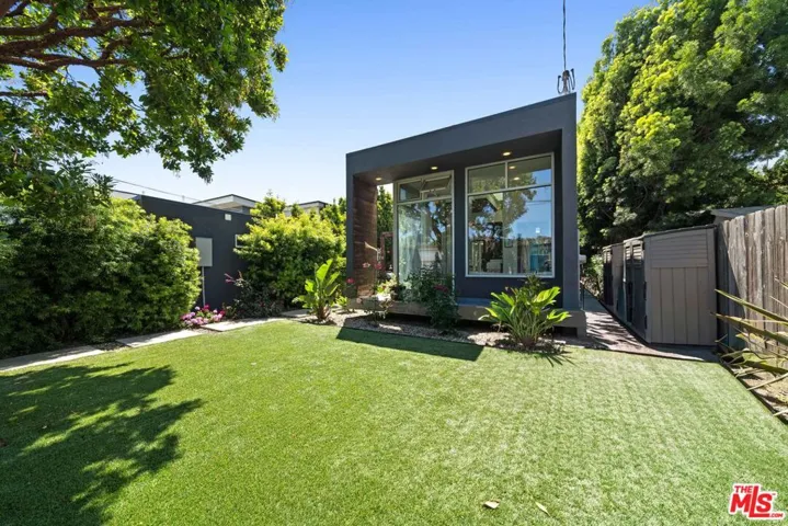 Rear exterior of a modern dark