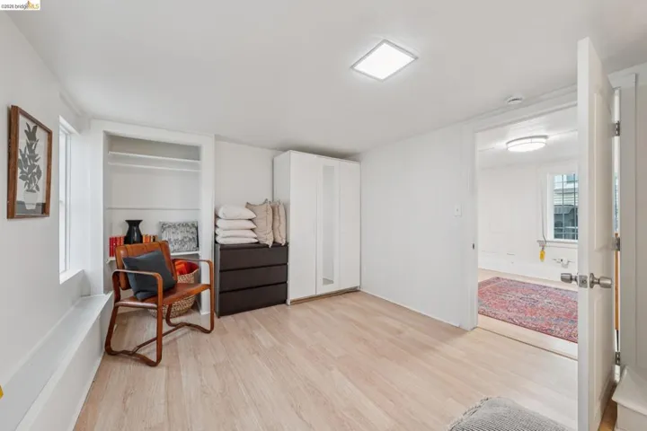 Bedroom of the garden apartment.
