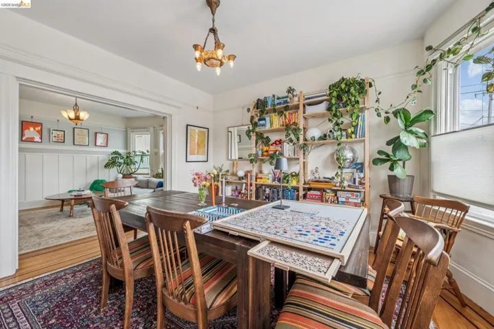 Large sunny dining room.