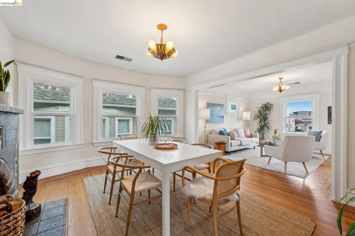 Sun drenched upper unit unit dining room is made for entertaining!