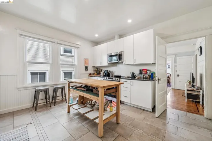 Sunny, updated kitchen with plenty of counter space and storage.