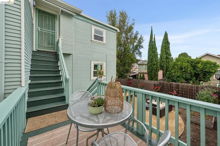 Private deck for the owner's unit.